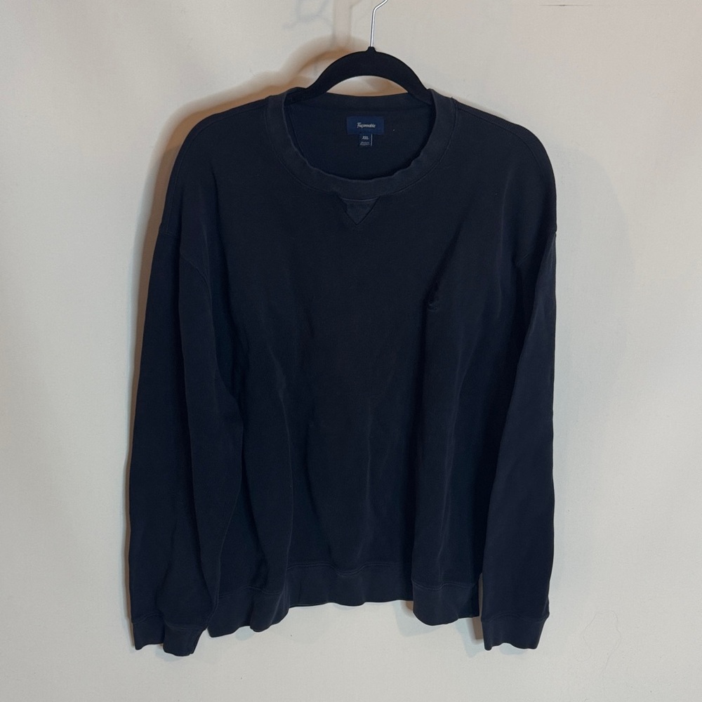 Faconnable Men’s Navy Blue Crewneck Sweater